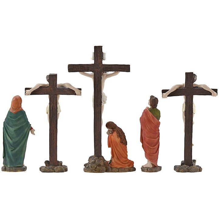 Escena de crucifixión cm 12-13 Estatuas Pascuales