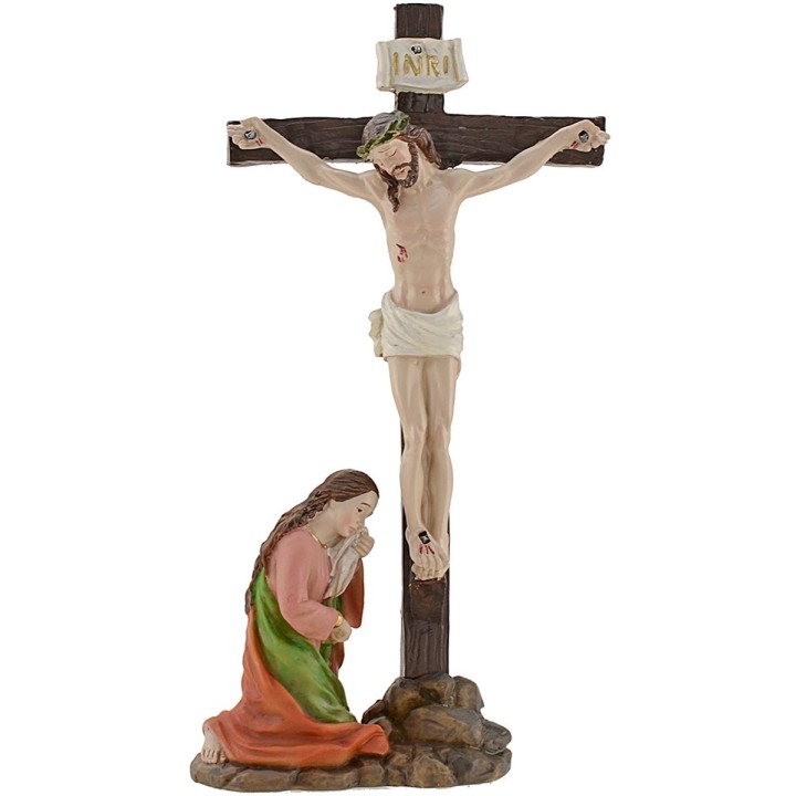 Scena crocifissione cm 12-13 Statue Pasquali