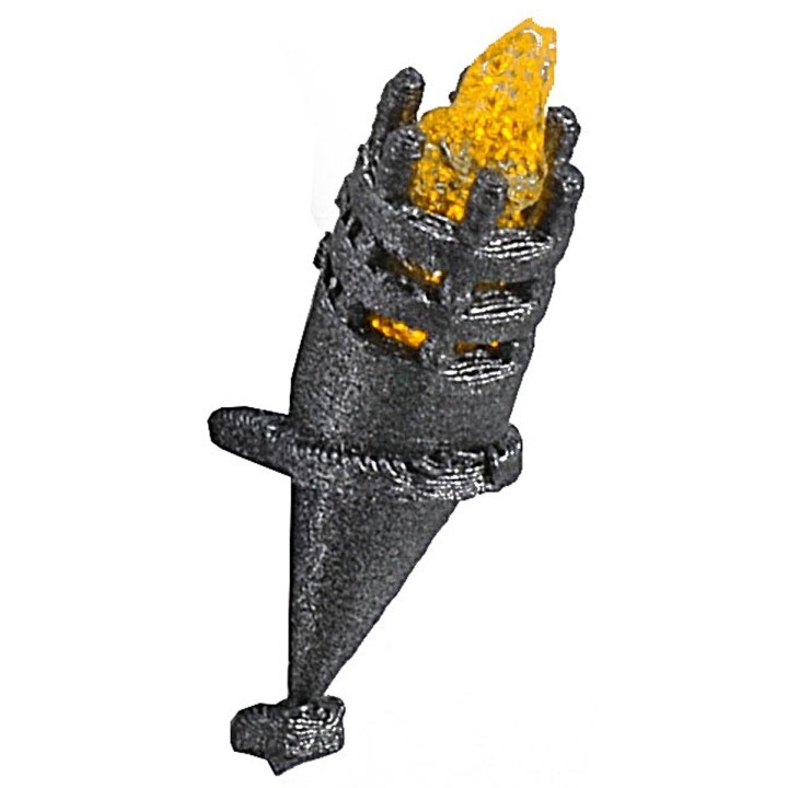 Flickering torch h 3.5 cm with 12 v yellow led.
