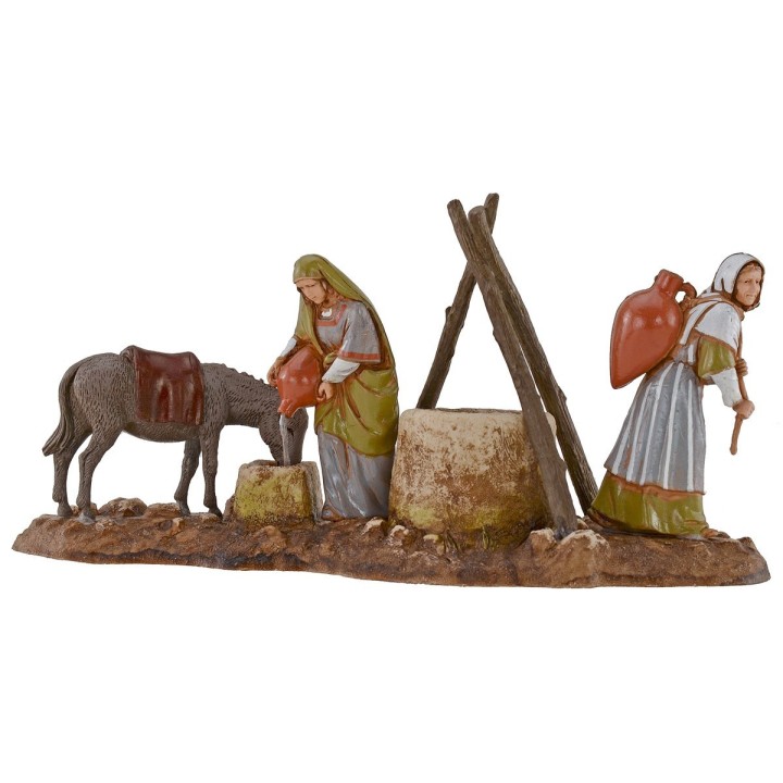 Scene women at the well 10 cm Landi Moranduzzo