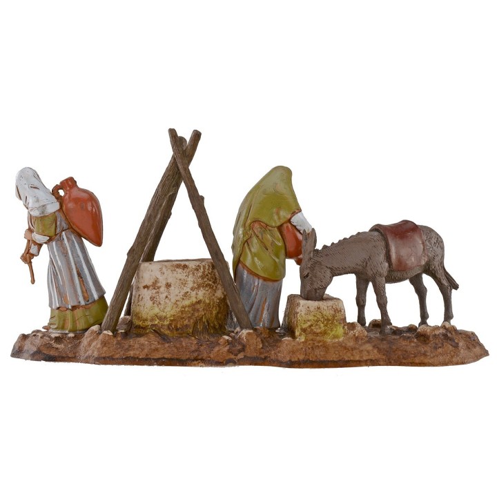 Scene women at the well 10 cm Landi Moranduzzo