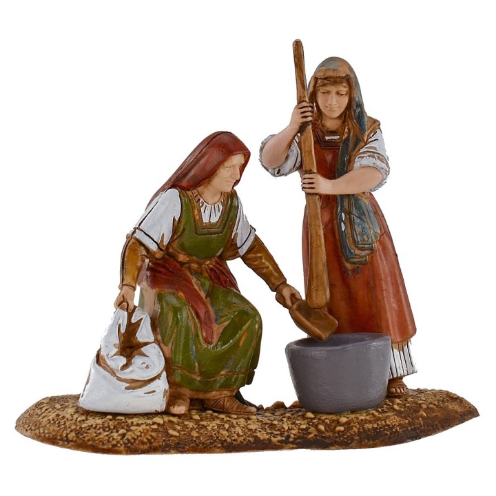 Women with pestle and mortar 10 cm Landi Moranduzzo cost.