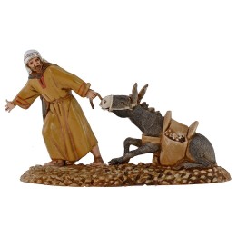 Uomo che tira l'asino 10 cm Landi Moranduzzo cost. 