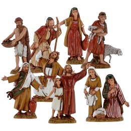 Set of 8 statues series 10 cm Landi Moranduzzo cost. 