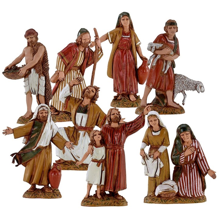 Set 8 statue serie 10 cm Landi Moranduzzo cost. 