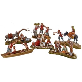 6 Gruppi di statue 10 cm Landi Moranduzzo