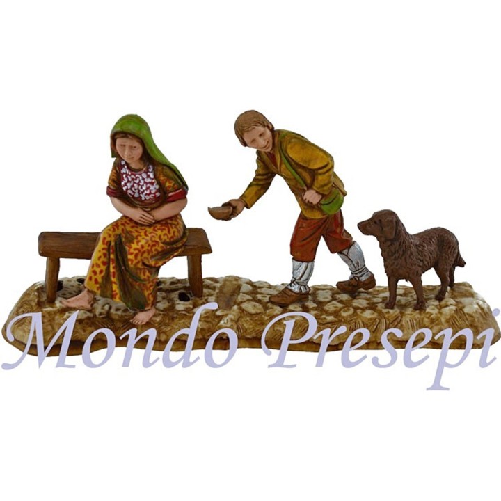 Beggars group 10 cm Landi Moranduzzo