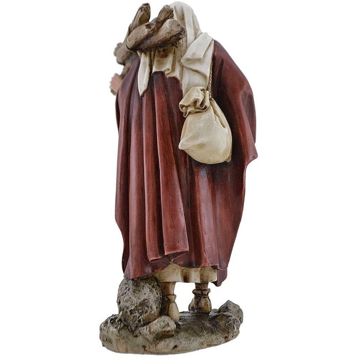 Pastor con leña Landi Moranduzzo 15 cm en resina