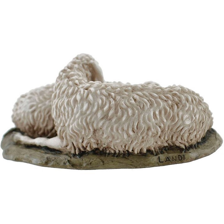 Ovejas tumbadas Landi Moranduzzo 15 cm en resina
