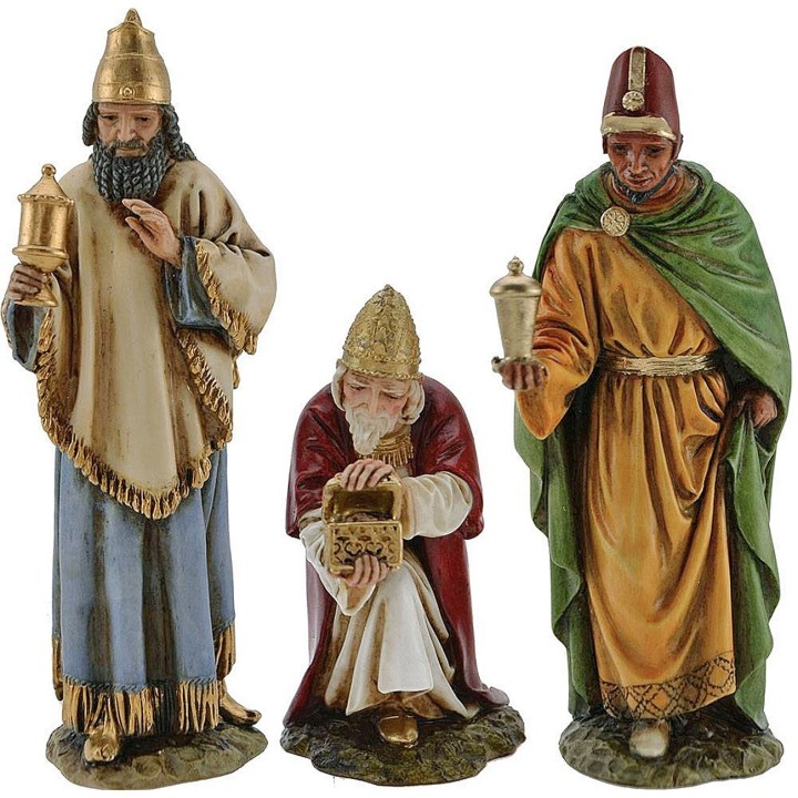 Tre Re Magi Landi Moranduzzo 15 cm in resina