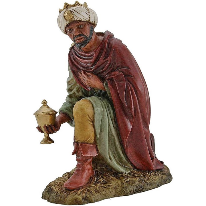 Tres Reyes Magos Landi Moranduzzo de 20 cm en resina