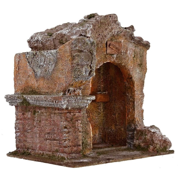 Ambientazione ciabattino per presepe cm 19,5x14,5x19,5 h per
