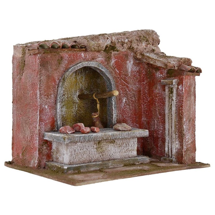 Ambientazione di una macelleria per presepe cm 24x18x20,5 h per