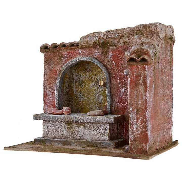 Ambientazione di una macelleria per presepe cm 24x18x20,5 h per