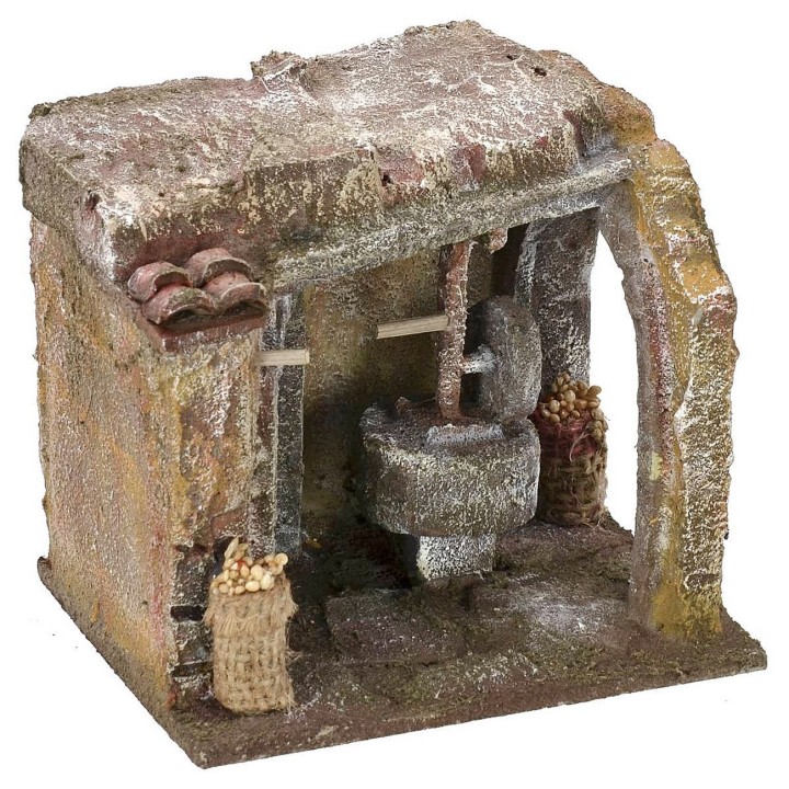 Molino de escenario para molinero de 11,5x9x10 cm de altura