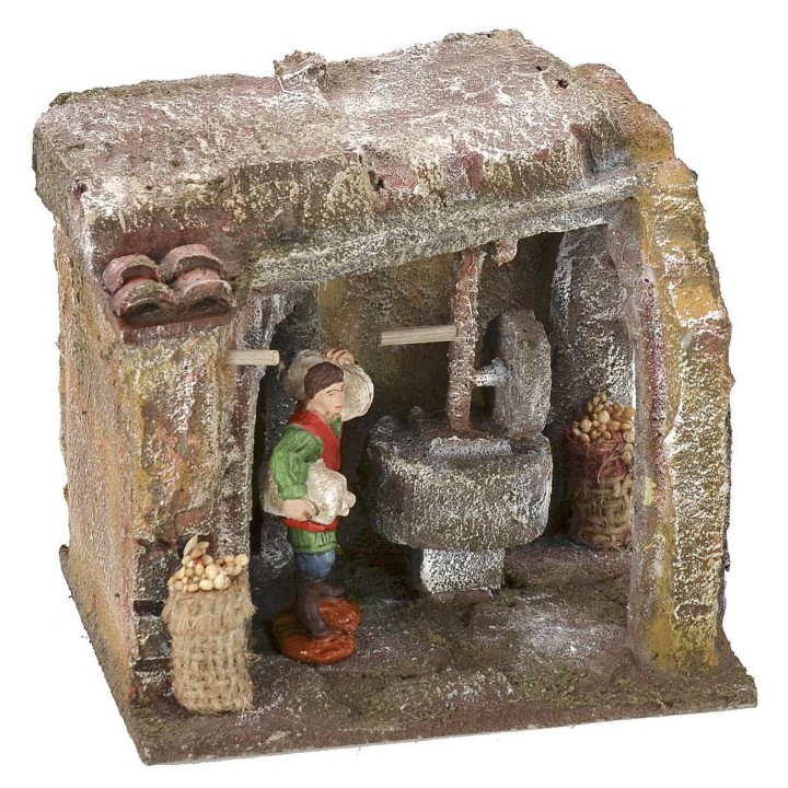 Millstone setting for miller cm 11,5x9x10 h for 6 cm statues