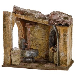 Ambientazione macina per mugnaio cm 19x14x18 h. 
