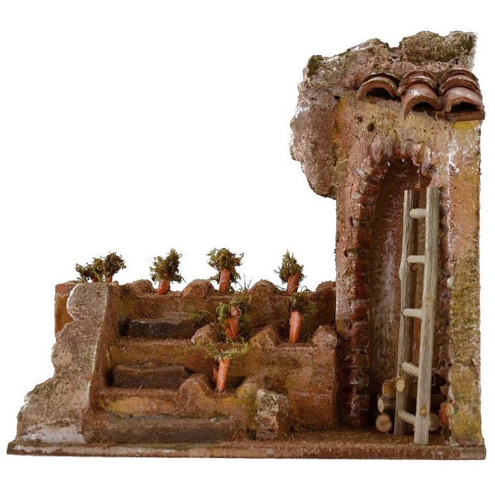 Garden setting with terracing for creche 19.5x14.5x18 cm h for
