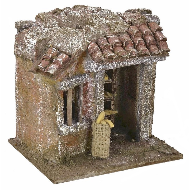 Ambientazione panificio per Presepe cm 11,5x9x11 h per statue