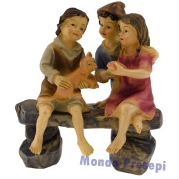 Bambini in resina per statue 9-10 cm