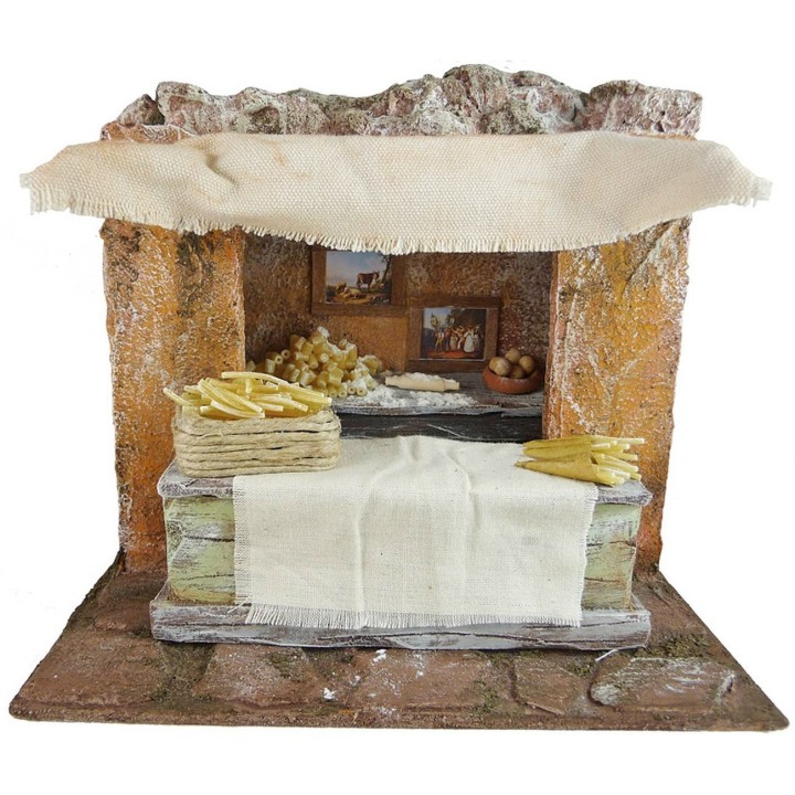 Ambientazione pastificio per presepe cm 24x17,5x23 h per statue