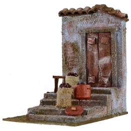 Ambientación para castañera en el belén de 14,5x19,3x21,5 cm