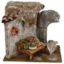 Fruit bench for presepe cm 19x14x17 h. 