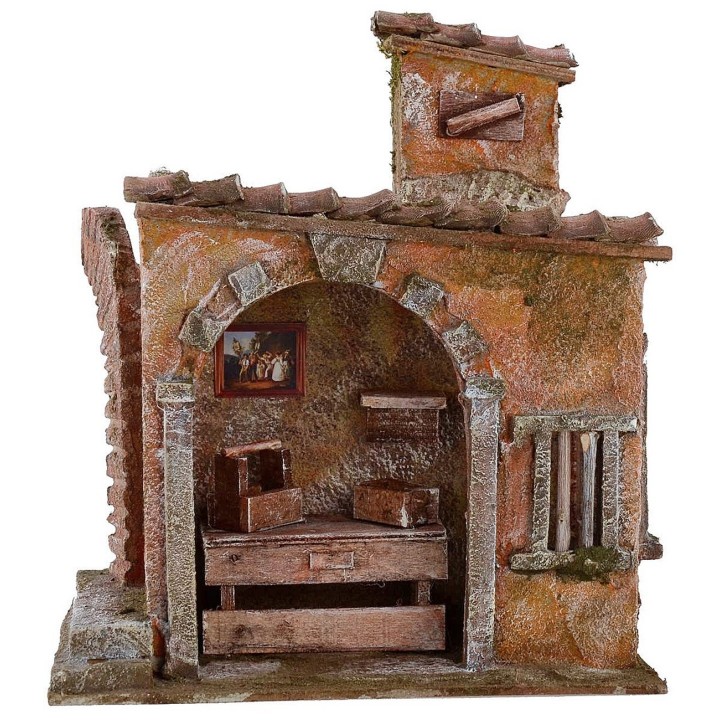 Bottega da Fabbro cm 19,5x14,5x22,5 h per statue cm 10