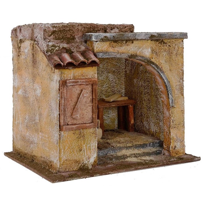 Bottega da falegname cm 24x18x20,5 h per statue cm 12