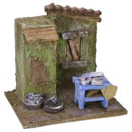 Tienda del pescadero cm 11,5x9x10,5 h para estatuas de 6 cm