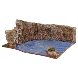Curva sinistra ruscello componibile 19,5x14,5x7 h