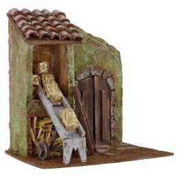 Fachada con granero y vivienda anexa de 19,5x15x21,5 cm de