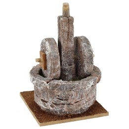 Macina in pietra per presepe cm 13x13x16 h. 