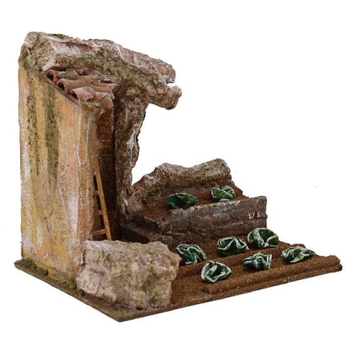 Orto per presepe con arco cm 19,5x14,5x18 h. 