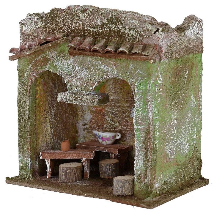 Ostería de 13x8,5x12,8 cm de altura para estatuas de 6 cm.