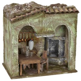 Hostería de 24x16x24 cm de altura para estatuas de 12 cm.