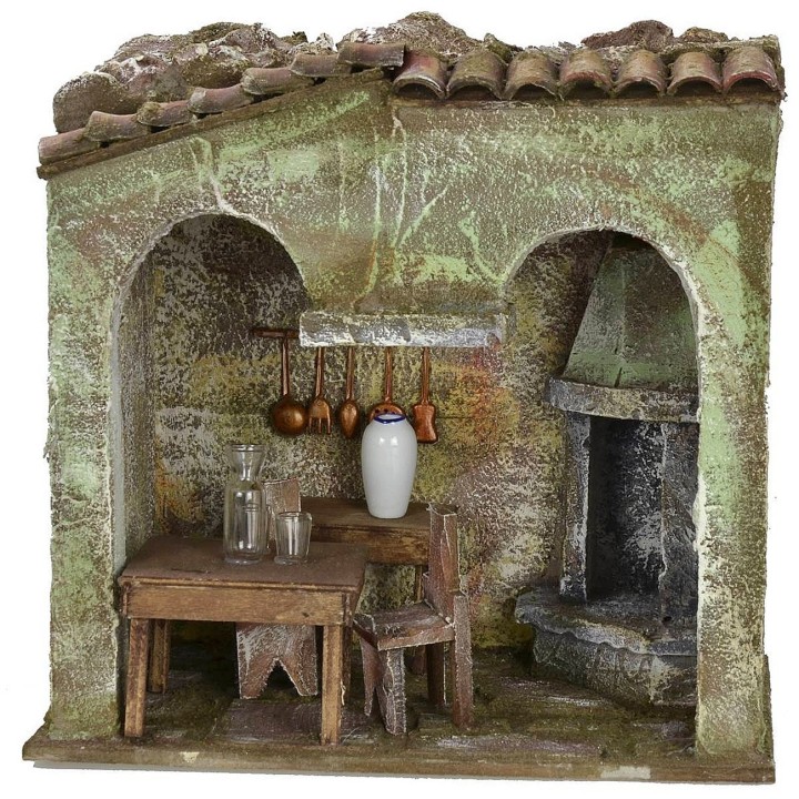 Osteria cm 24x16x24 h per statue da 12 cm