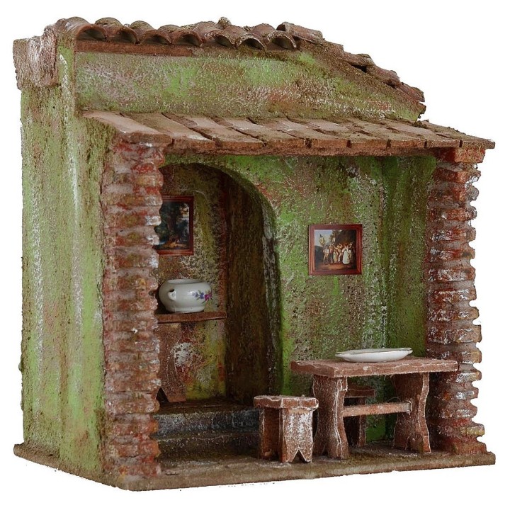 Ostería con pérgola de 19,5x14,5x21,5 cm de altura para