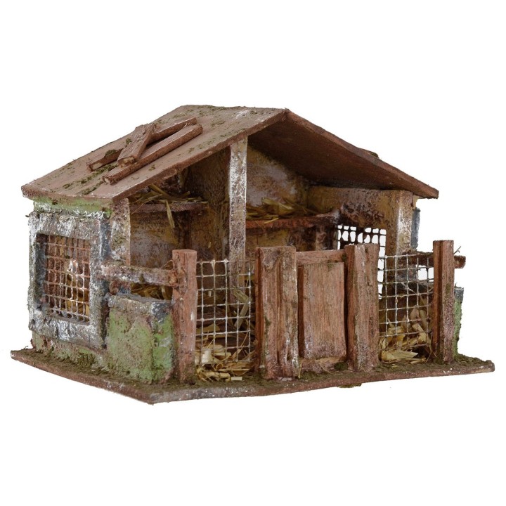 Pollaio per presepe cm 19x14,5x13 h