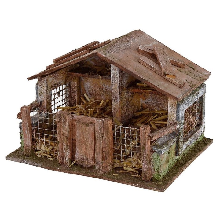 Pollaio per presepe cm 19x14,5x13 h