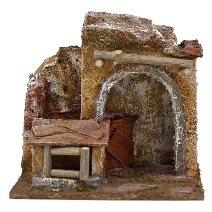 Vendedor de aves para belén de 11,5x9x11 cm de altura, para
