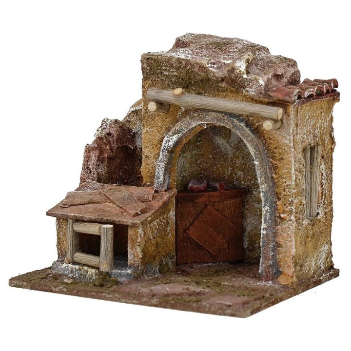 Vendedor de aves para belén de 11,5x9x11 cm de altura, para