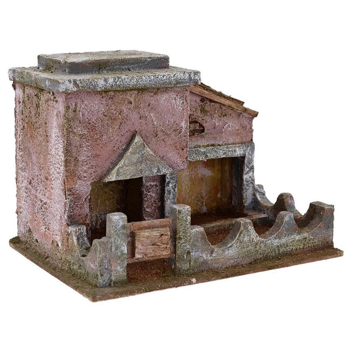 Porqueriza para belén de 20x14,5x13 cm de altura para figuras