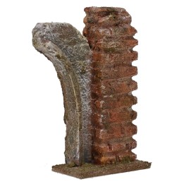 Ruina con arco de 5,5x3x10 cm de altura para estatuas de 4-6 cm.