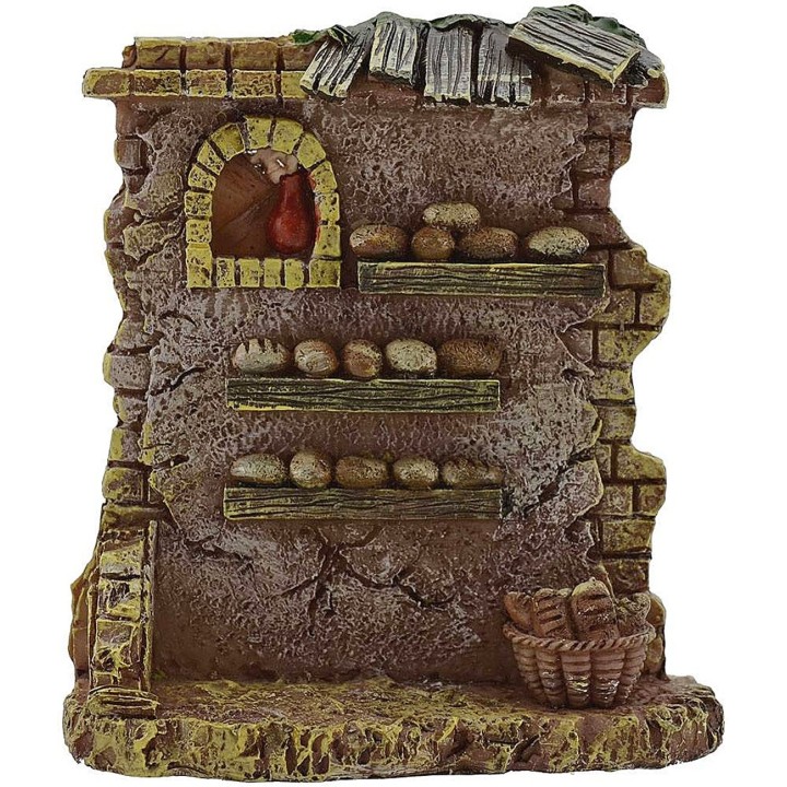 Bottega del panettiere in resina cm 9,5x4x10 h.