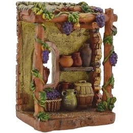 Bottega osteria in resina cm 7,5x4,5x10 h.