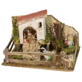 Pollaio con verso sonoro cm 20x14x11 h