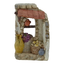 Tienda del frutero en resina de 7,5x5x12,4 cm h.