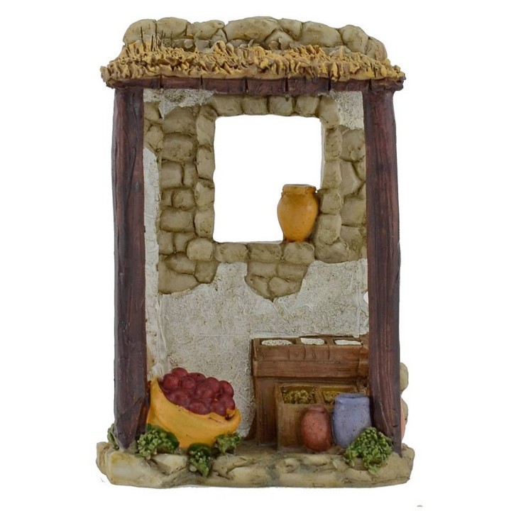 Bottega dell'ortolano in resina cm 8,6x4,5x12,3 h.