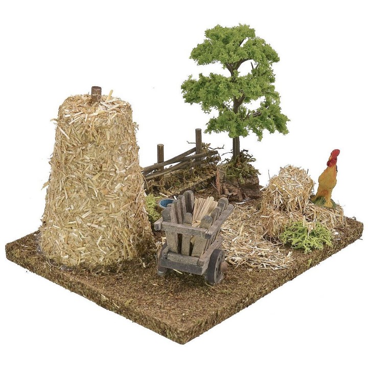 Scenography of a country setting cm 19x15x14 h